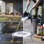 Nie mehr rutschige Terrasse: Küchenmittel entfernt Moos schnell und verhindert neues Wachstum dauerhaft