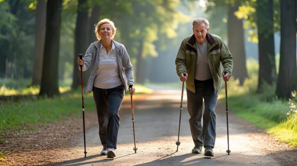 Nordic Walking boomt wieder – doch genau dieser häufige Fehler ruiniert vielen den gesunden Effekt