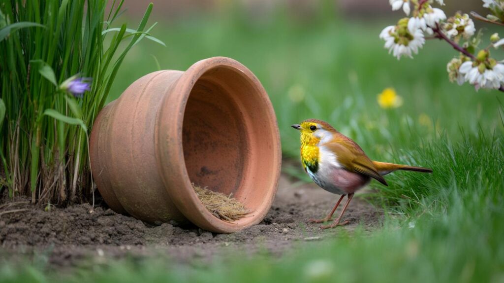 Rotkehlchen im Garten